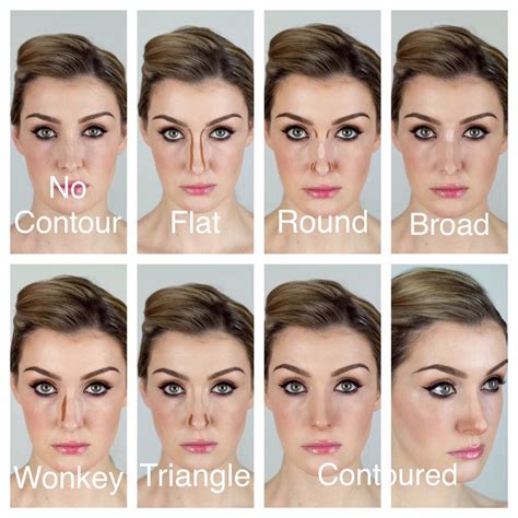 This nose contouring tips will help you achieve the look you are after. round nose contour - Google Search | Makeup | Nose makeup, Nose contouring, Makeup techniques