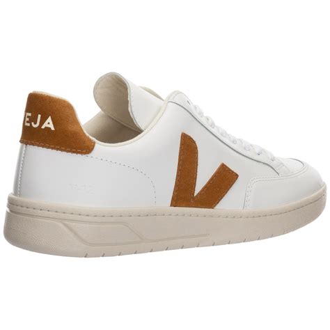 Veja Mens Shoes Leather Trainers Sneakers V 12 In White For Men Lyst