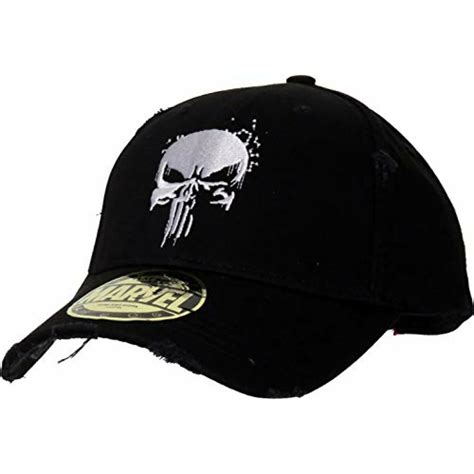 Marvel The Punisher Black Destroyed Baseball Cap Funky Caps And Hats Shop