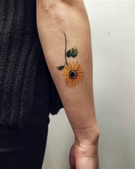 Top 57 Best Small Sunflower Tattoo Ideas 2021 Inspiration Guide