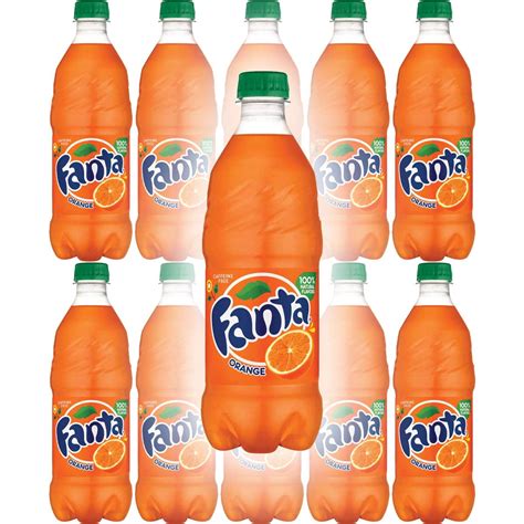 Fanta Orange Soda 20oz Bottles Pack Of 10
