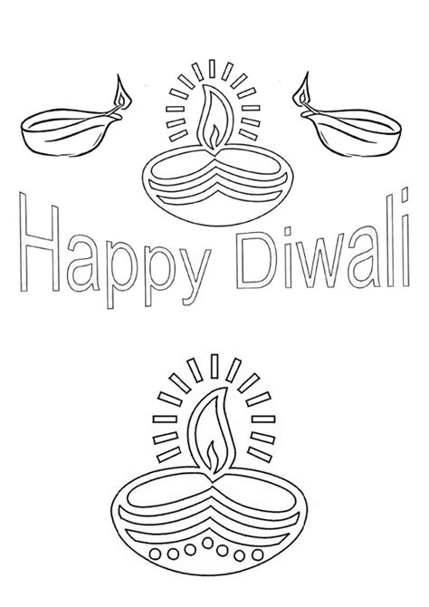 Coloring Pages Of Diwali Home Design Ideas
