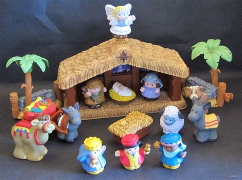Fisher Price Little People Christmas Story Complete Wbox Nativity