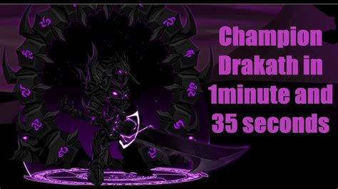 Aqw Champion Drakath In 1minute And 35 Seconds Youtube