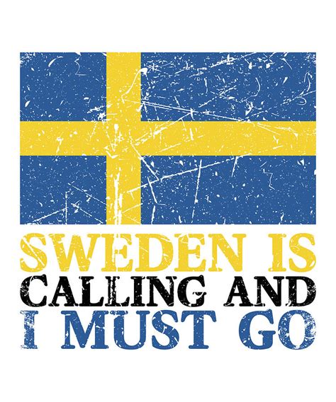 Sweden Flag Digital Art By Britta Zehm