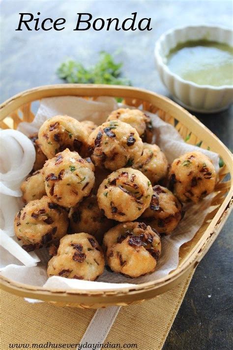 Deep Fried Rice Balls Rice Bonda Recipe Indian Snack Recipe Indian