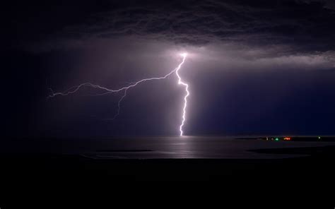 Lightning Storm Rain Clouds Sky Nature Thunderstorm Wallpapers Hd