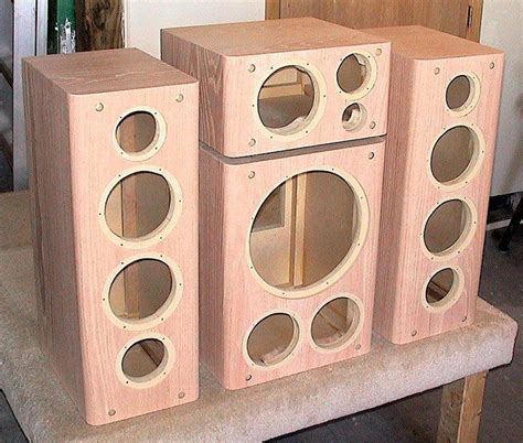 A Set Of Unfinished Cabinets For Another Custom Speaker System