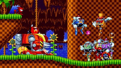 Скачать Sonic Mania Spider Hog Mania Mod Ёж паук мод Геймплей