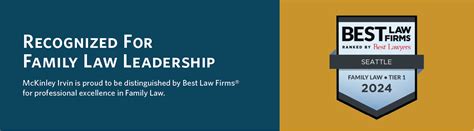 Divorce Lawyer In Seattle Mckinley Irvin Named In 2024 Best Law Firms®