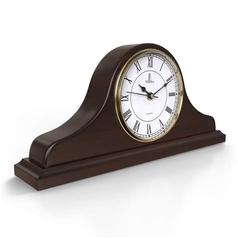 Mantel Clock Wooden Mantle Clock For Living Room Décor Silent