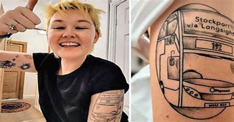 this girl drew a bus tattoo sandesh