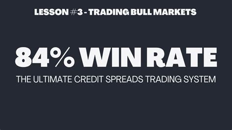 Trading Credit Spreads In Bull Markets Credit Spreads Course