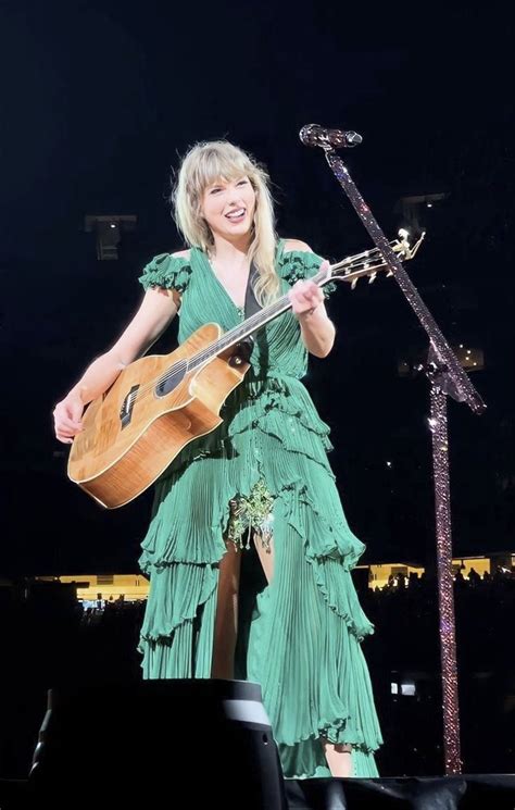 Taylor Swift Surprise Songs Outfit Green Dress The Eras Tour Taylor Swift Outfits Taylor