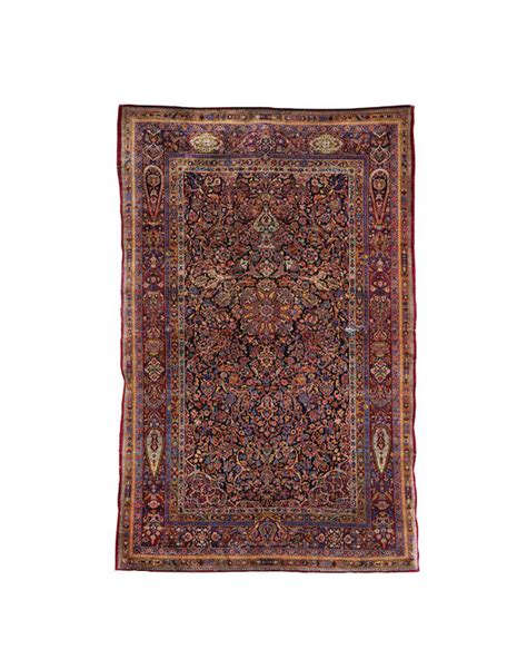 bonhams a kashan silk rug central persia 208cm x 134cm