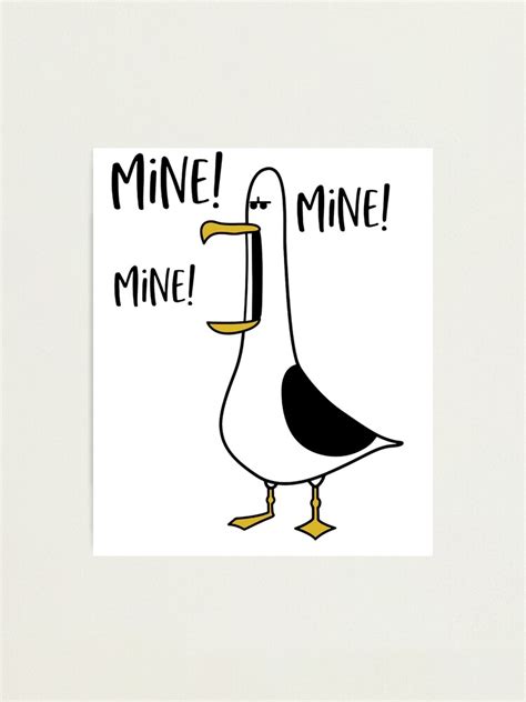 Finding Nemo Cartoon Seagull Mine Mine Mine Photographic Print For Sale By Duccuong