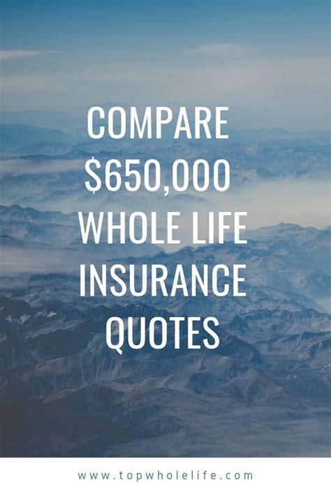 Compare $650,000 Whole Life Insurance Quotes | Whole life insurance