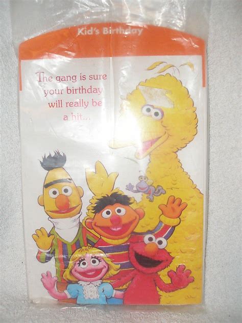 Lot Of 6 Sesame Street Birthday Cards Gang Is Sure Your Birthday Will Be A Hit