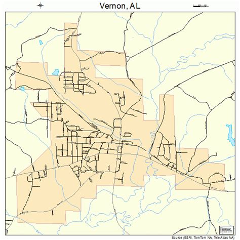 Vernon Alabama Map Map Vernon Alabama Mt Mount Larger Town