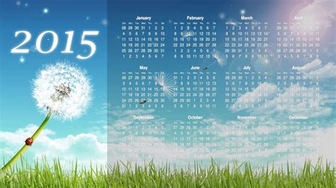 Monthly Calendar Wallpaper