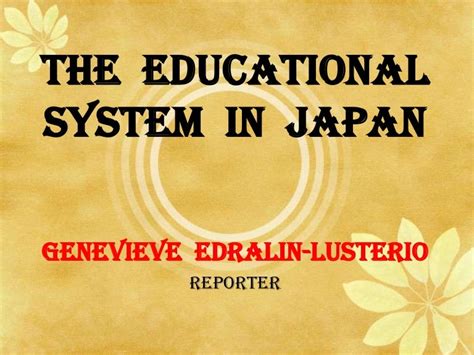 The Educational System In Japan