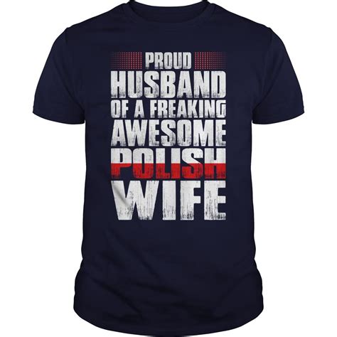 Polish Proud Husband Of A Awesome Polish Wife Tshirt Cool Tees Shirts T Shirt