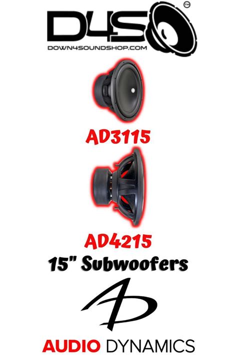 List Of Current 2022 Audio Dynamics 15″ Subwoofers Subwoofer Audio