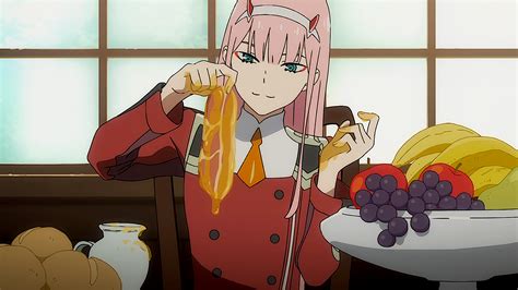 Darling In The Franxx Zero Two Hiro Zero Two Going To Eat Fruits With