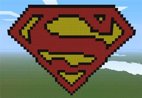 Pixel Art Series 005 Superman Logo Minecraft Project