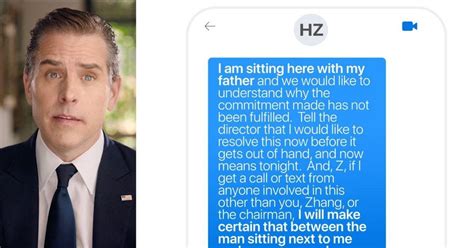 Text Message Leak Hunter Biden Demanded Cash From Chinese Business Partner