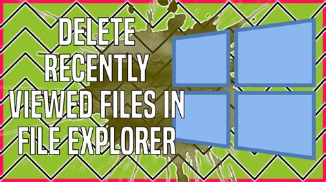 How To Delete Recently Viewed Files In File Explorer Windows 11 Youtube