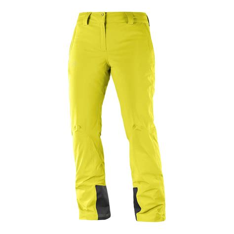 Clearout Salomon Icemania Ski Pants Womens Sulphur Spring