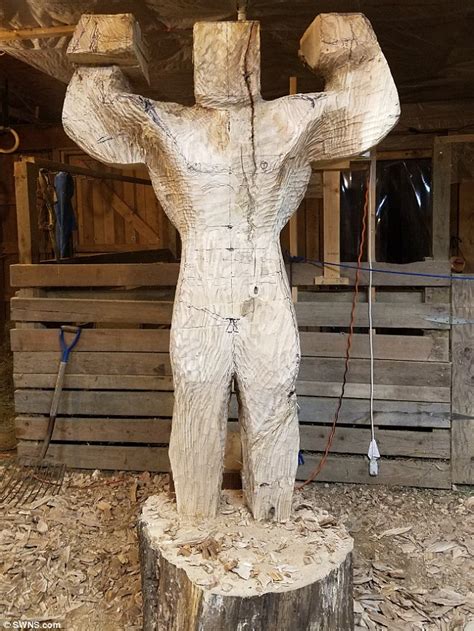 Arnold Schwarzenegger Fan Carves 6ft 2in Sculpture Of Actor Daily