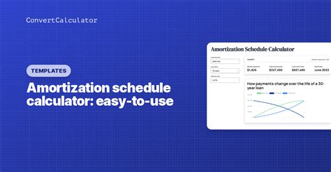 Amortization Schedule Calculator Convertcalculator