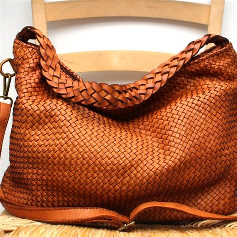 Leather Bag Soft Leather Handbag Woven Leather Hobo Woven Bag Etsy