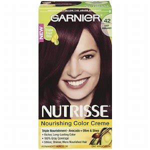 Garnier nutrisse ultra color 2.6 dark cherry red permanent hair dye. Garnier Nutrisse 42 Deep Burgundy (Black Cherry ...