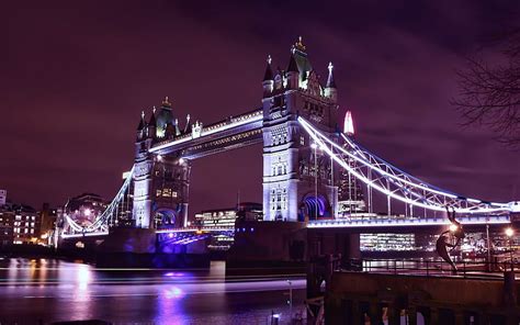Tower Bridge London England Evening Thames United Kingdom Tourist
