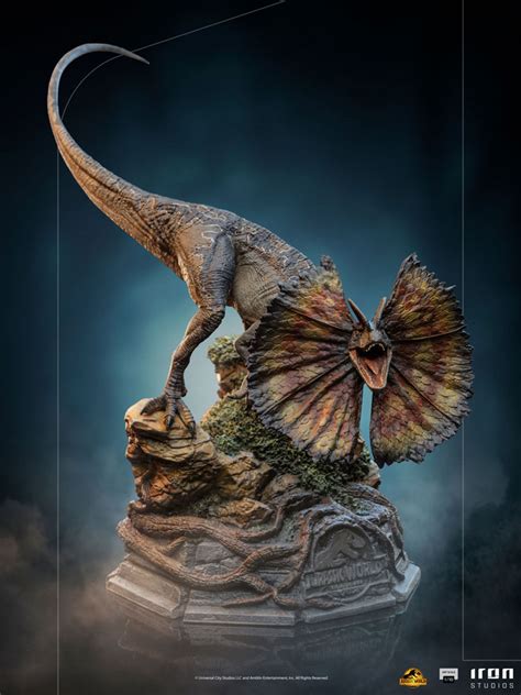 Buy Statues Jurassic World Dominion Art Scale Statue Dilophosaurus 110