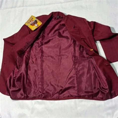 Ah Oswal Winter Maroon School Uniform Woolen Blazer For Schools Size