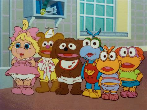 Rare Jim Hensons Muppet Babies Cel Setup From Whats New In The Zoo