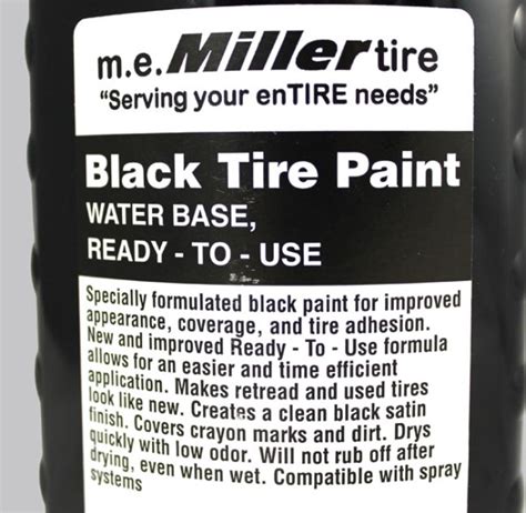 1 Quart Black Tire Paint