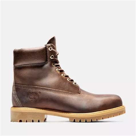 Timberland® Premium 6 Inch Waterproof Heritage Boot For Men In Dark Brown Timberland