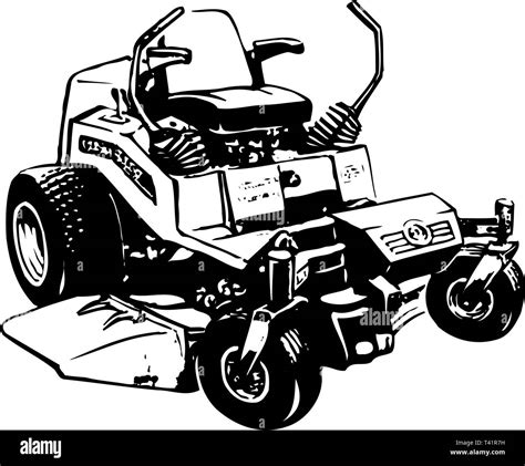 Lawn Mower Vector Illustration Stock Vector Image And Art Alamy