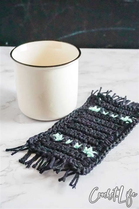 Basic Mosaic Mug Rug Crochet Pattern Super Fast And Fun Gift Idea