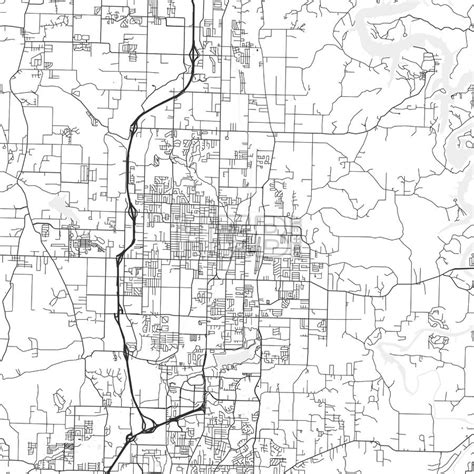 Springdale Arkansas Area Map Light Hebstreits Sketches Area