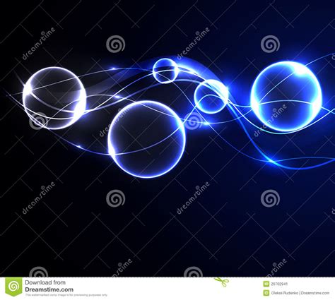 Glowing Abstract Background Stock Illustration