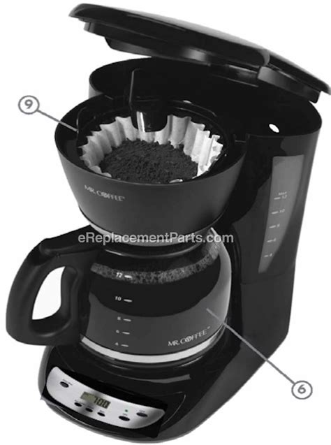 Mr Coffee Bvmc Chx21 Parts List And Diagram