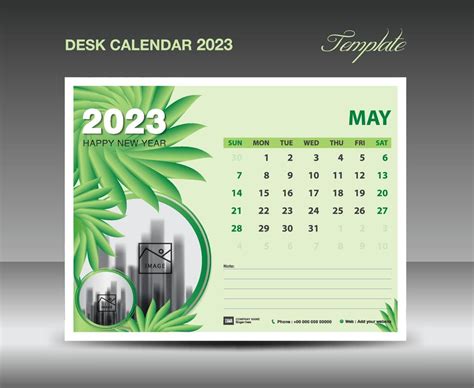 Calendar 2023 Design May 2023 Template Desk Calendar 2023 Template