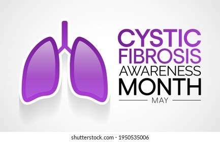 Cystic Fibrosis Awareness Month Observed Each Stock Vector Royalty