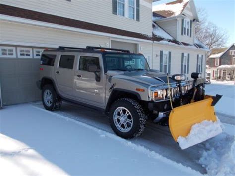 Find Used Hummer H2 4x4 Suv Meyers Snow Plow Leather 3rd Row Remote